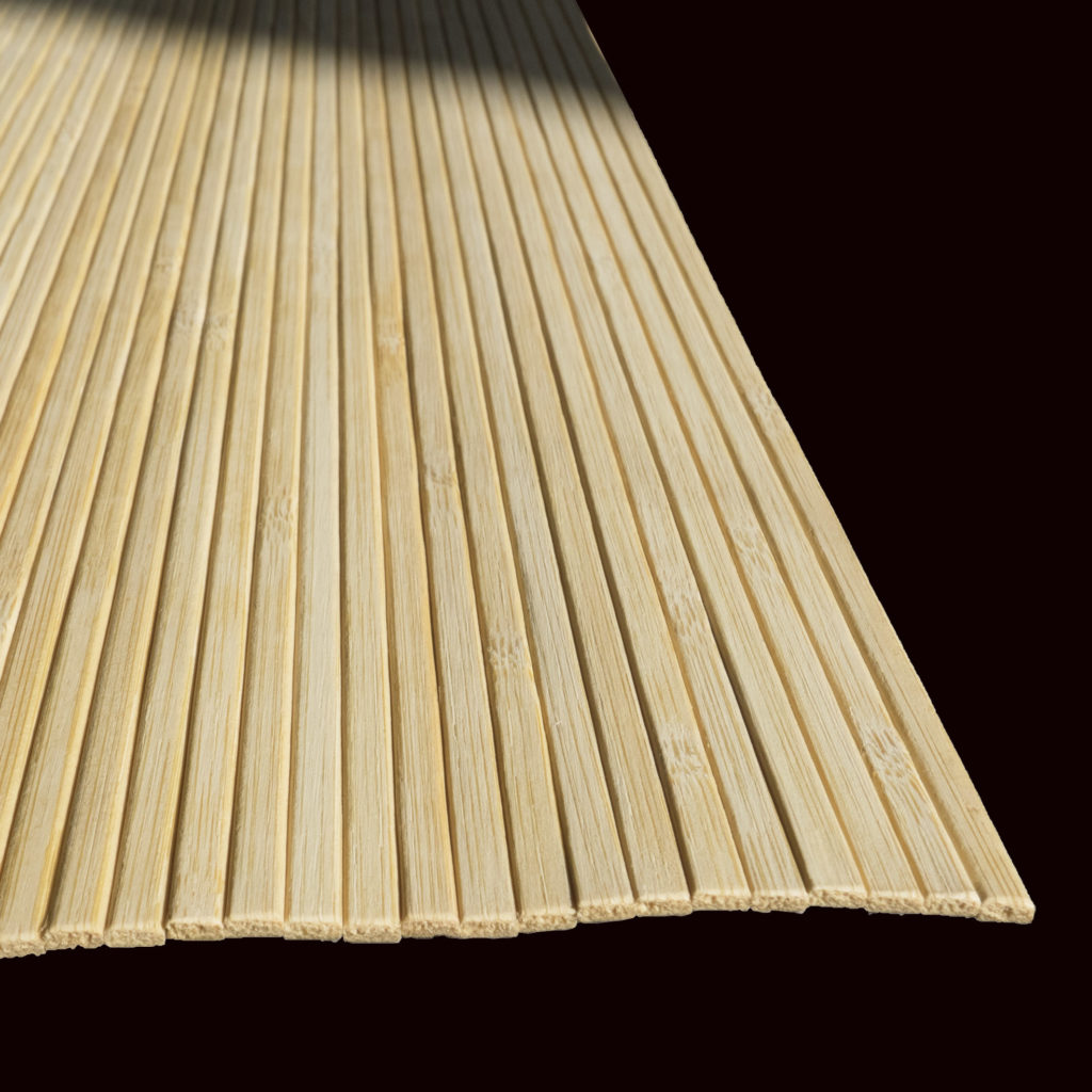 Ideaal snel boeren Bamboe lambrisering smal naturel | bamboe strips op rol | Bambusa